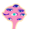 eye wink Sticker