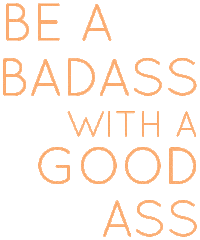 Badass Sticker by Neon Beach