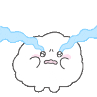 Sad Character Sticker