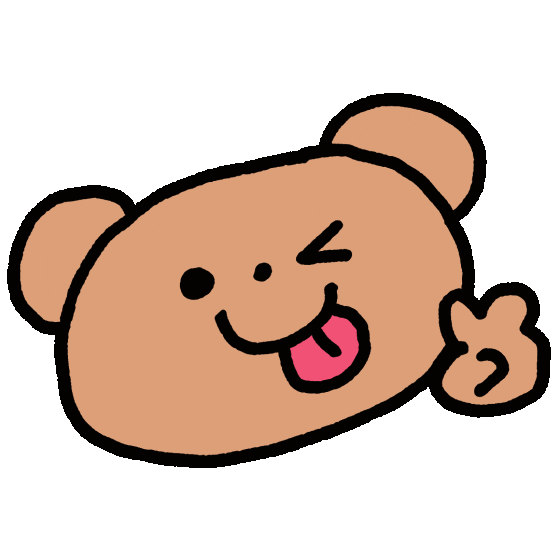 gnyang giphyupload bear doodle victory Sticker