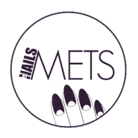 Nailsbymets logo nbm nailsbymets nails by mets Sticker