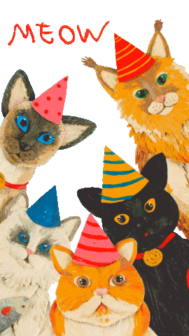 Happy Cat Sticker by camphollow
