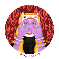 Leo Astro Sticker by JordanBruner