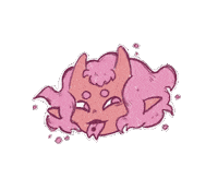 TheRaoon pink instagram demon oni Sticker