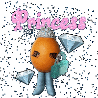 BaddieEgg queen fit princess egg Sticker