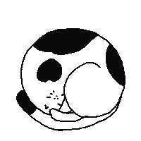 Tired Cat Sticker