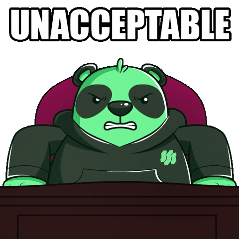 Unacceptable Behavior Im Mad Sticker by SuperVerse