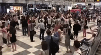 England Fans Sing Chant Dedicated to Team Manager in Liverpool Street Station
