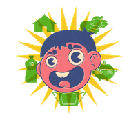 leobermal cartoon mask covid corona Sticker