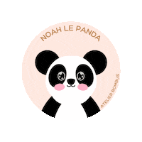 Panda Doudou Sticker by Atelier Bombus