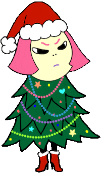 Angry Merry Christmas Sticker