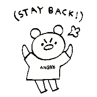 Stay Away No Sticker by Simian Reflux