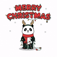 Merry Christmas GIF by Kanpai Pandas
