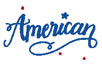 American Text Sticker