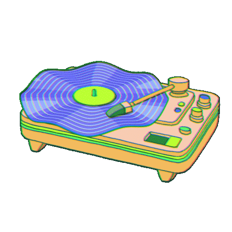 FishbrainFr giphyupload vinyl dolphin vinyle Sticker