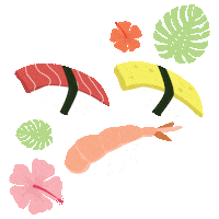 Sushi Rice Sticker by Sansei Hawaii