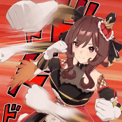 Punching Umamusume GIF