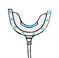 snow teeth Sticker by Novashine