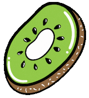 Fruit Kiwi Sticker by Natalie Michelle Watson