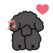 Happy Poodle Sticker