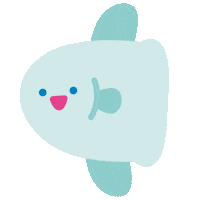 Marine Life Ocean Sticker by THE RECORDER FACTORY