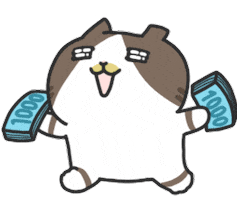 cat money Sticker by sinkcomic