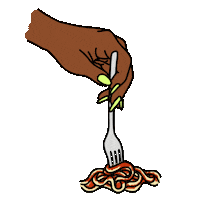 italian eating Sticker