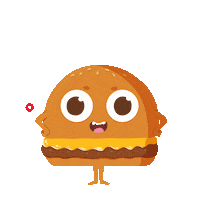 Hamburger File Sticker by Frisa