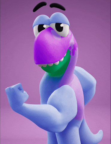 Fitness Flexing GIF by Claynosaurz