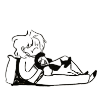 animation chilling GIF