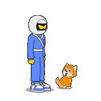 Dog Flip Sticker by Pizza Ninjas