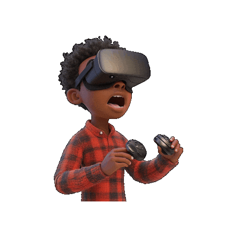 Surprised Virtual Reality Sticker by Preneura