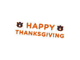 Thanksgiving Tigers Sticker by Auburn University