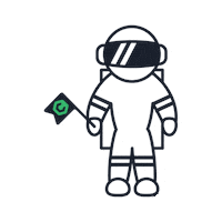 Astronaut Sticker by CodeChem