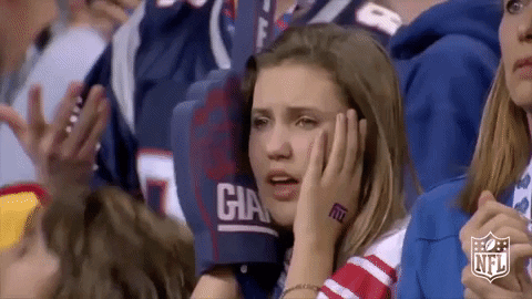 Nervous New York Giants GIF by NFL