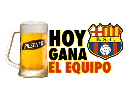 PilsenerEC giphyupload futbol barcelona cerveza Sticker