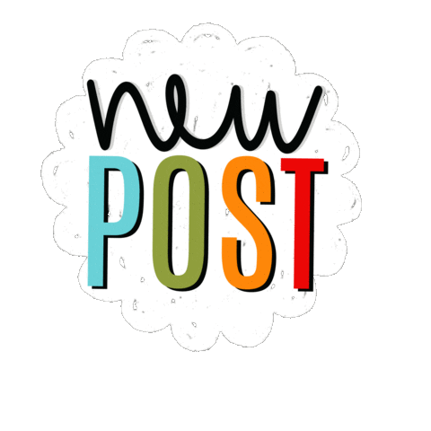 New Post Sticker by Arrows & Applesauce