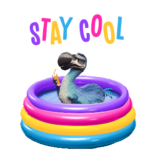 Summer Time Swimming Sticker by Dodo Australia