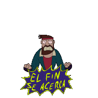 MartinFelice apocalypse the end apocalipsis the end is nigh Sticker