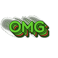 losverdes omg green miami oh my god Sticker