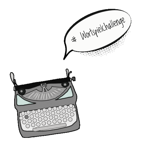 Wortspiel Sticker by Andrea Voss