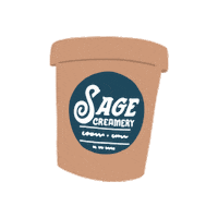 sagecreamery ice cream aloha pint sage creamery Sticker