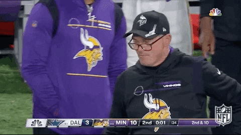 Mike Zimmer Football GIF by NFL