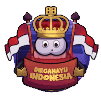 Indonesia Merdeka Sticker by Poker88 Official
