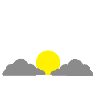 sunny sol nubes nublado gisellealbornoz Sticker