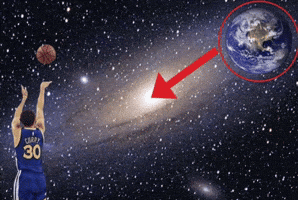 Stephen Curry Space Shot GIF