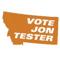 Jon_Tester orange vote 2024 farm Sticker