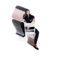 On The Run Chair Sticker by Adam Wendler