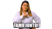 Pode Deixar Tamo Junto Sticker by Salon Line