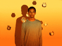 ashleyroberts art music orange fresh GIF